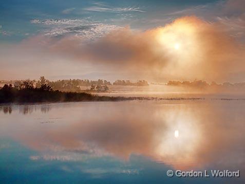 Clouded Sunrise_18596-7.jpg - Rideau Canal Waterway photographed near Smiths Falls, Ontario, Canada.